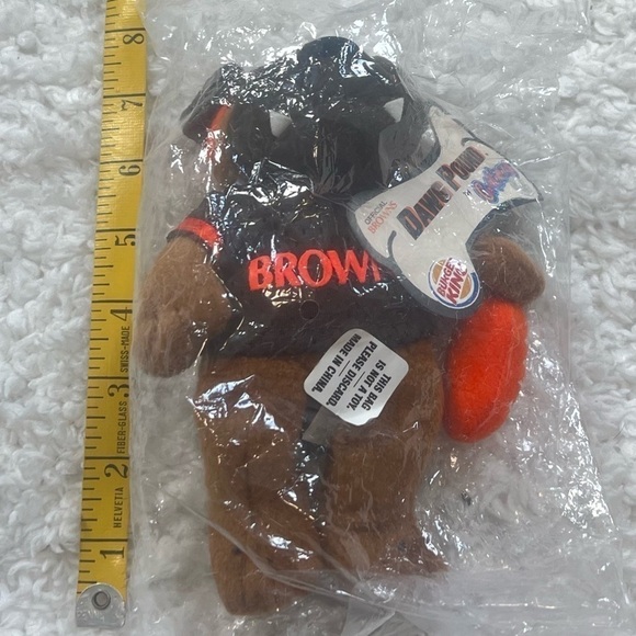 NEW Cleveland Browns CB Cool Beans Plush Dawg Pound Dog Collectible 1999 NFL - Picture 3 of 7